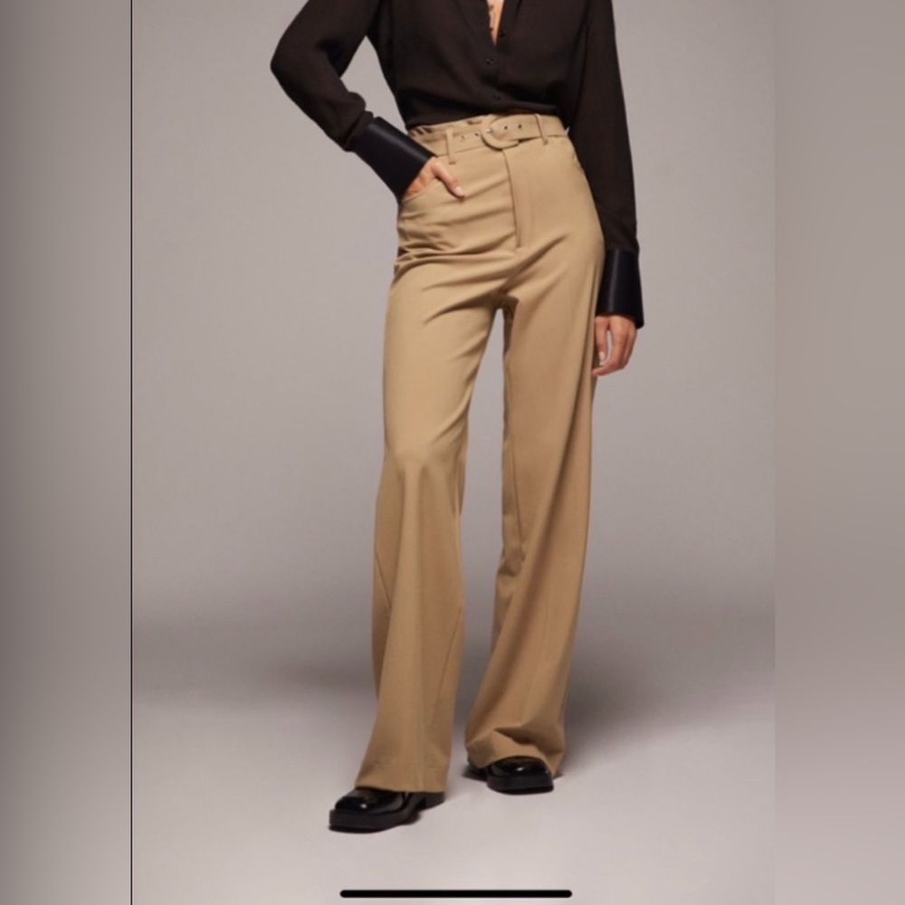 Zara Wide leg Belted Pants
